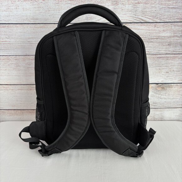 Kenneth Cole Reaction Backpack Laptop Canvas Slim Black Bag - Picture 2 of 14